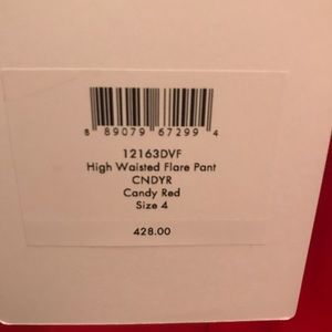 Brand new DVF hi waisted flare pants